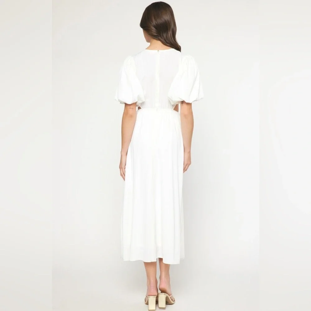 Elegant White Maxi Dress